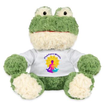 Finde einen Frieden in Mandala Glow - MiniFeet® Frosch Torge - Weiß - Vorne