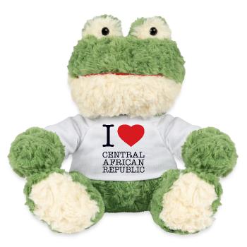 I love Central African Republic - MiniFeet® Frosch Torge - Weiß - Vorne