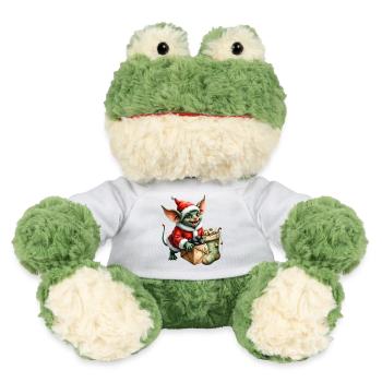 Lutin de Noël vert avec sac - Grenouille Torge MiniFeet® - blanc - Devant