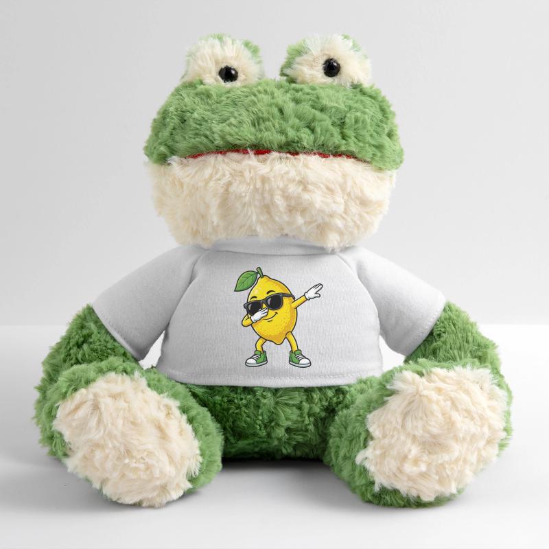 Lustige Zitrone in Dab-Pose Cartoon MiniFeet® Frosch Torge