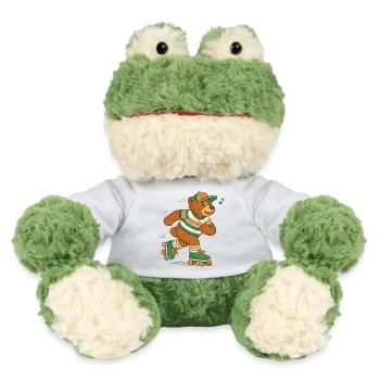 Retro Bär auf Rollschuhen - MiniFeet® Frosch Torge - Weiß - Vorne