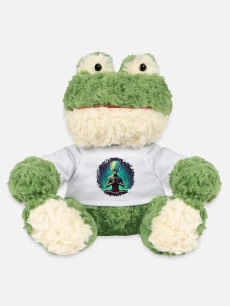 Aliens Yoga / Yogi Alien - MiniFeet® Frosch Torge - Weiß
