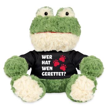 Tierschutz Hund - MiniFeet® Frosch Torge - Schwarz - Vorne