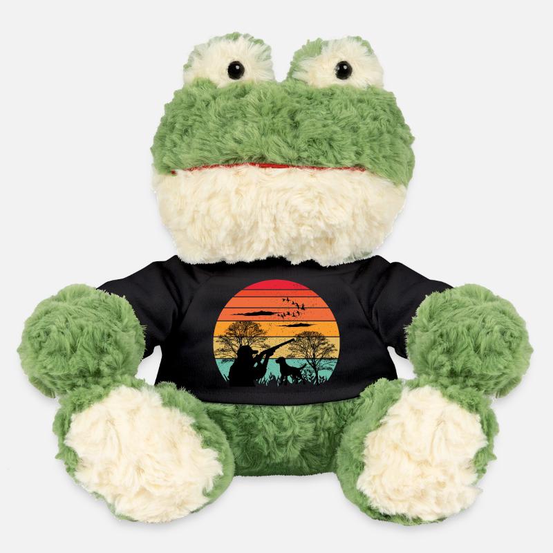 Hunt Ready - Hunting Apparel Retro Design - MiniFeet® Frog Torge - black
