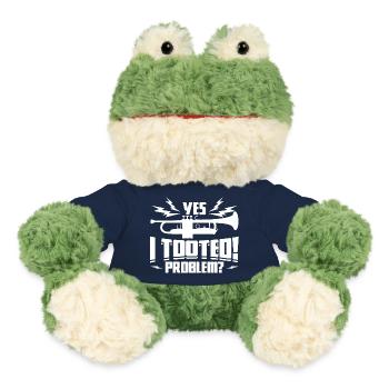 Dicton du trompettiste - Grenouille Torge MiniFeet® - bleu marine - Devant