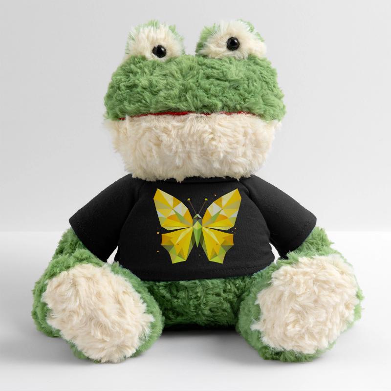 papillon citron jaune vif dans un style moderne Grenouille Torge MiniFeet®