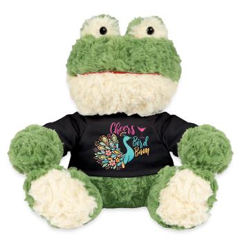Cheers Bird Bam Mahjong Tiles Funny - MiniFeet® Frog Torge - black - Front