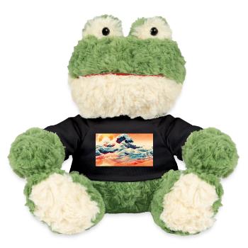 Wellen bei Sonnenuntergang in Ukiyoe - MiniFeet® Frosch Torge - Schwarz - Vorne