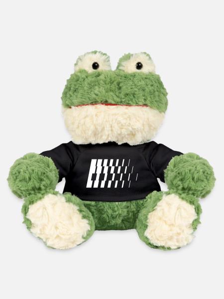 Monochrome diagonale Schrägstriche - MiniFeet® Frosch Torge - Schwarz
