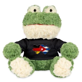 Germany Cuba flag used heart - MiniFeet® Frog Torge - black - Front