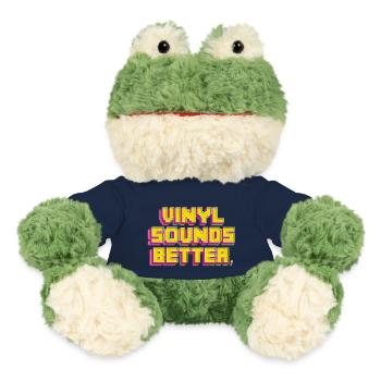 Vinyl Sounds Better - Retro Musikliebhaber - MiniFeet® Frosch Torge - French Navy - Vorne