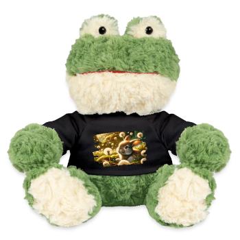 Rêve printanier avec lapin parmi les pissenlits - Grenouille Torge MiniFeet® - noir - Devant