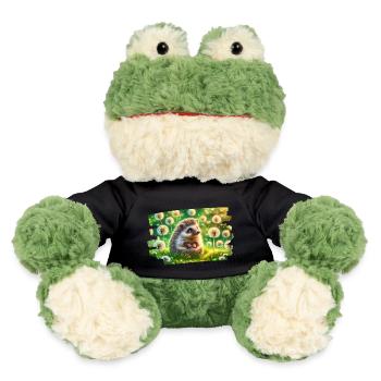 Charmanter Igel im Zauber der Sommerwiese - MiniFeet® Frosch Torge - Schwarz - Vorne
