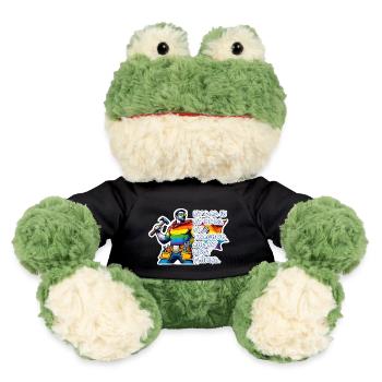 Papa – Superheld in den Farben des Regenbogens - MiniFeet® Frosch Torge - Schwarz - Vorne
