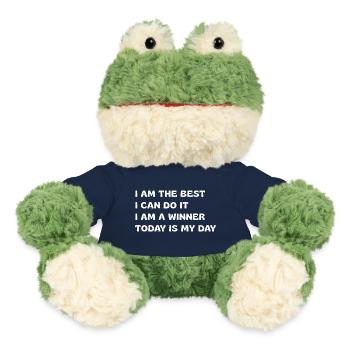 Affirmations puissantes - Grenouille Torge MiniFeet® - bleu marine - Devant