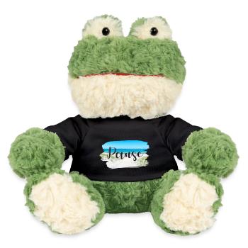 Pause Küste Sprüche Sommer Sonne Meer - MiniFeet® Frosch Torge - Schwarz - Vorne