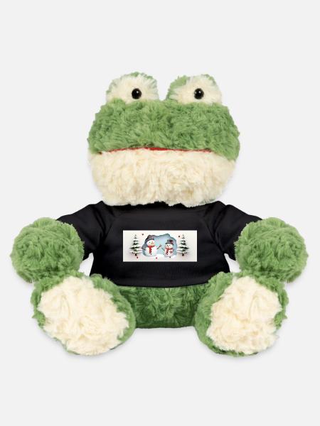 2 petits bonhomme de neige - Grenouille Torge MiniFeet® - noir