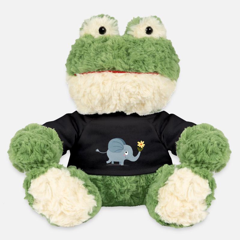 Éléphant mignon - Grenouille Torge MiniFeet® - noir