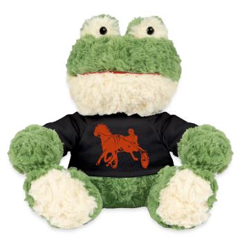 Traber Trabrennen Pferderennen - MiniFeet® Frosch Torge - Schwarz - Vorne