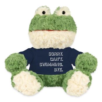 Sorry Can't Swimming Bye Schwimmer Ausrede Humor - MiniFeet® Frosch Torge - French Navy - Vorne