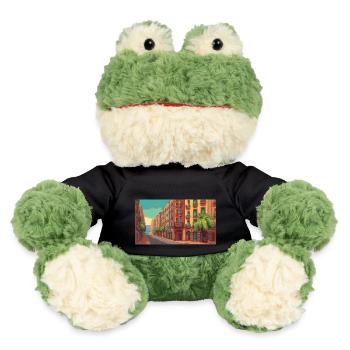 Barcelona, Spain - Pixel Art - MiniFeet® Frog Torge - black - Front