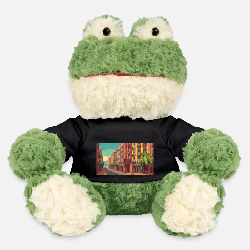 Barcelona, Spain - Pixel Art - MiniFeet® Frog Torge - black
