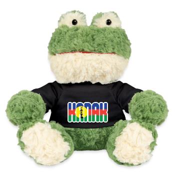 cadeau design kanak drapeau Nouvelle Calédonie - Grenouille Torge MiniFeet® - noir - Devant