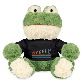 Retro Vintage Social Media Evolution - MiniFeet® Frosch Torge - Schwarz - Vorne