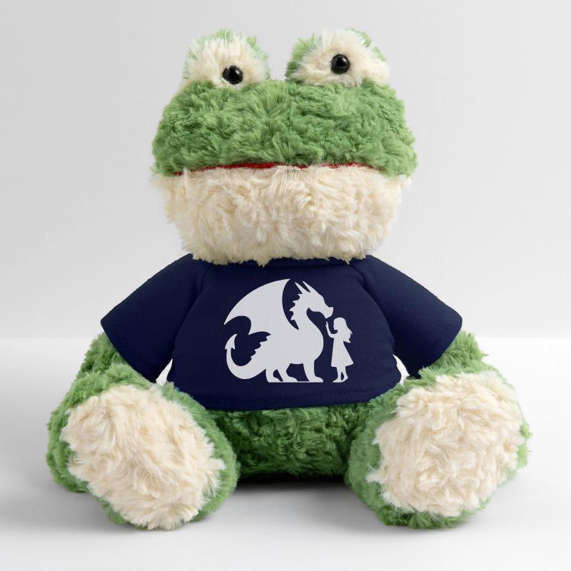 Episches Drachen- und Mädchen-Silhouetten-Design MiniFeet® Frosch Torge