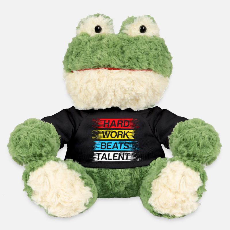 Hard work beats talent - MiniFeet® Frog Torge - black