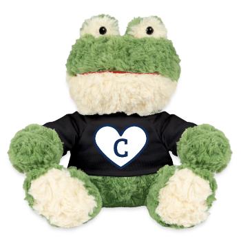 Lettre c cœur sport tendance bleu - idée cadeau - Grenouille Torge MiniFeet® - noir - Devant