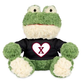 Lettre x cœur sport tendance bordeaux -idée cadeau - Grenouille Torge MiniFeet® - noir - Devant