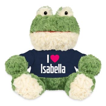 I Love Isabella Pink Heart I Love Isabella - MiniFeet® Frog Torge - french navy - Front