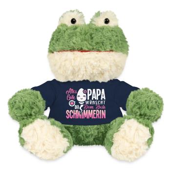 Alles Gute Papa wünscht dir dein bester Schwimmer - MiniFeet® Frosch Torge - French Navy - Vorne