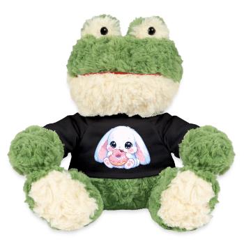 Lapin kawaï avec un beignet - Grenouille Torge MiniFeet® - noir - Devant
