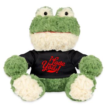 i love you - ich liebe dich - valentinstag - MiniFeet® Frog Torge - black - Front