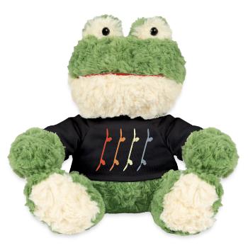 Skateboards Retro Look - MiniFeet® Frosch Torge - Schwarz - Vorne