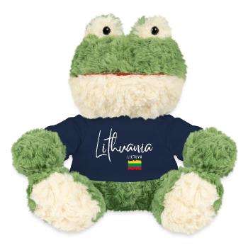 Lithuanian roots, flag of Lithuania - MiniFeet® Frog Torge - french navy - Front
