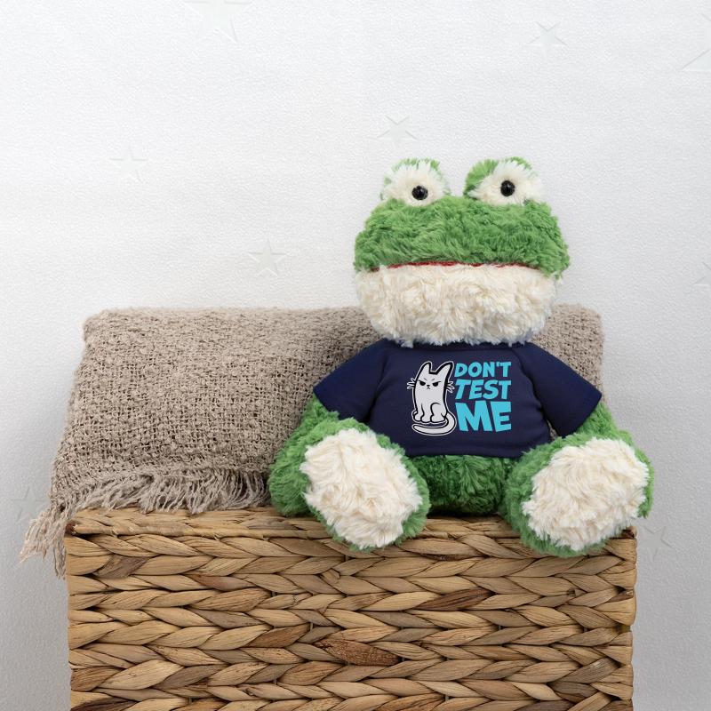 Ne me teste pas, chat coquin, citation drôle : logo Grenouille Torge MiniFeet®