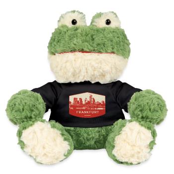 Badge rouge de la Skyline de Francfort - Grenouille Torge MiniFeet® - noir - Devant
