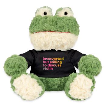 Geige - MiniFeet® Frosch Torge - Schwarz - Vorne