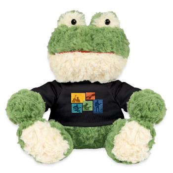 Gitarrengrunge Farbblöcke - MiniFeet® Frosch Torge - Schwarz - Vorne