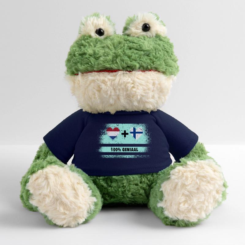 Drapeau 100% Genius de la Finlande et des Pays-Bas Grenouille Torge MiniFeet®
