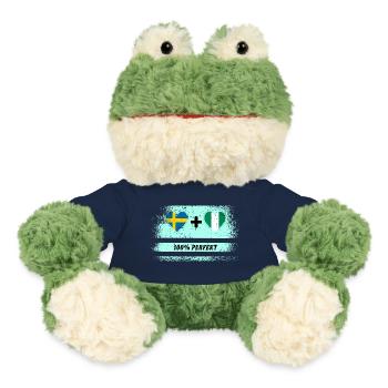Nigeria et Suède 100% Parfait / Cadeau - Grenouille Torge MiniFeet® - bleu marine - Devant