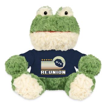 idee cadeau design carte ile de la reunion 974 - Grenouille Torge MiniFeet® - bleu marine - Devant