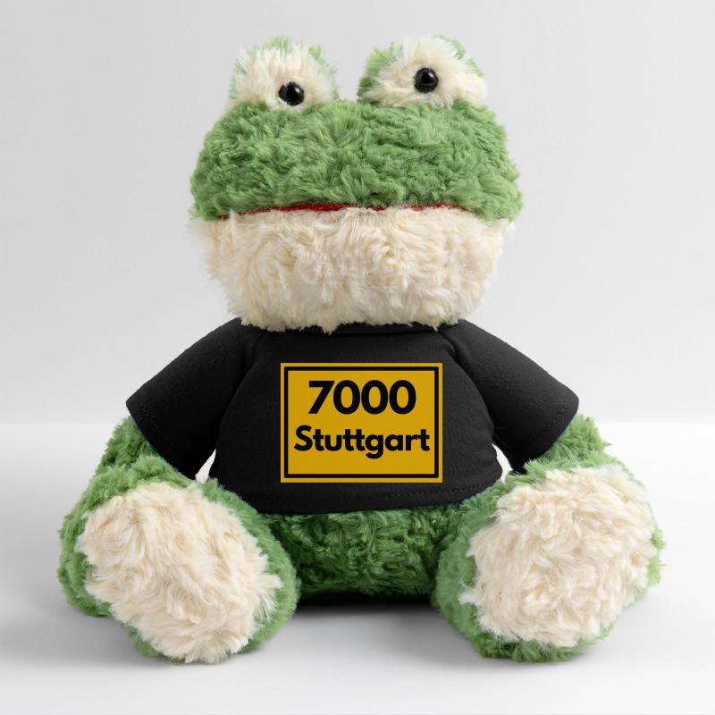 Panneau de lieu - puis Rétro urbain Code postal 7000 Stuttgart Grenouille Torge MiniFeet®