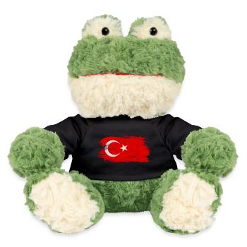 Türkei Flagge / Geschenk Istanbul Izmir - MiniFeet® Frosch Torge - Schwarz - Vorne