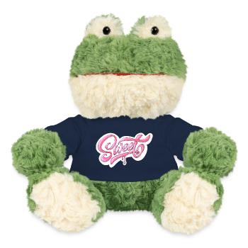 Sweet Pink Glitter Hand Lettered Design - MiniFeet® Frog Torge - french navy - Front