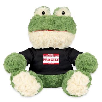 Handle With Care / Valuable Content / Mindfulness - MiniFeet® Frog Torge - black - Front