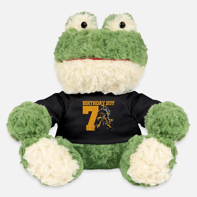 7. Geburtstag Motocross - MiniFeet® Frosch Torge - Schwarz